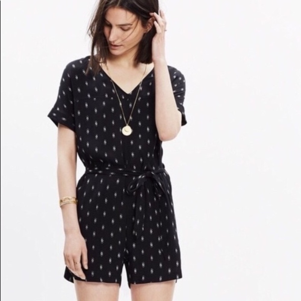 Madewell Perimeter Romper - L